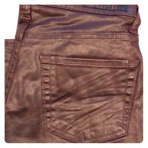 Rock & Republic waxed denim jeans